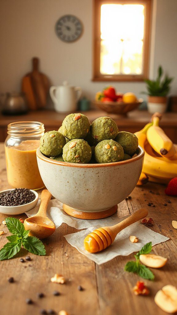 nutritious matcha energy balls