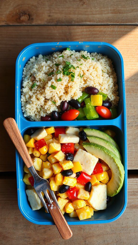 nutritious quinoa bean salad