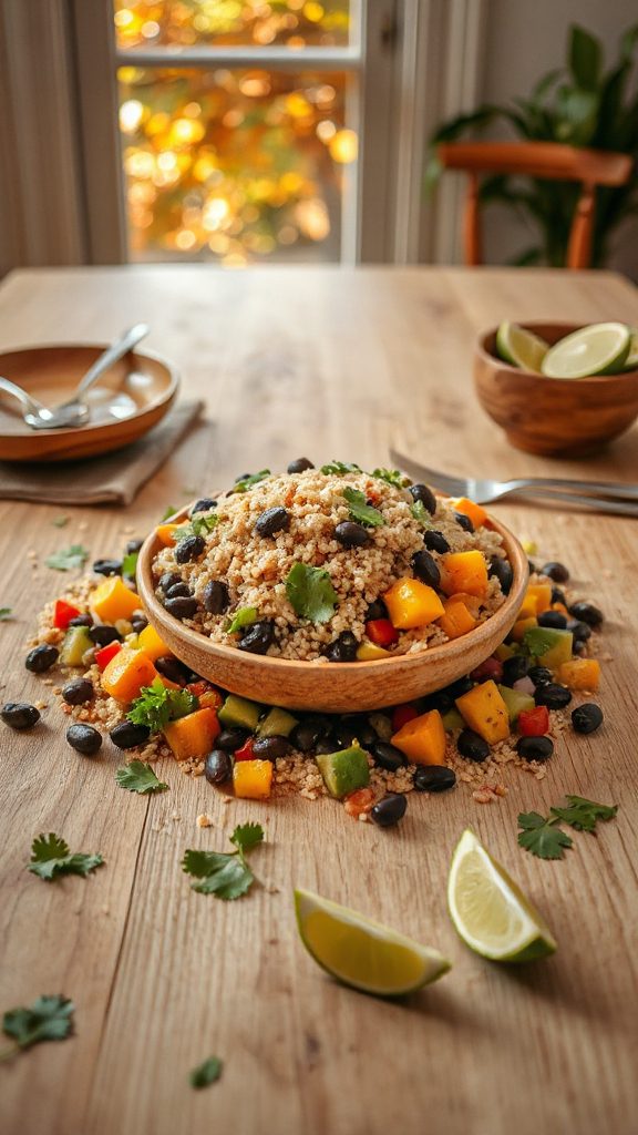 nutritious quinoa black bean bowls