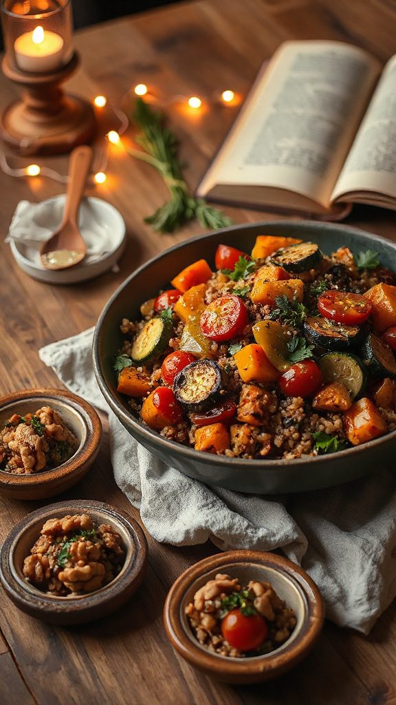 nutritious roasted vegetable salad