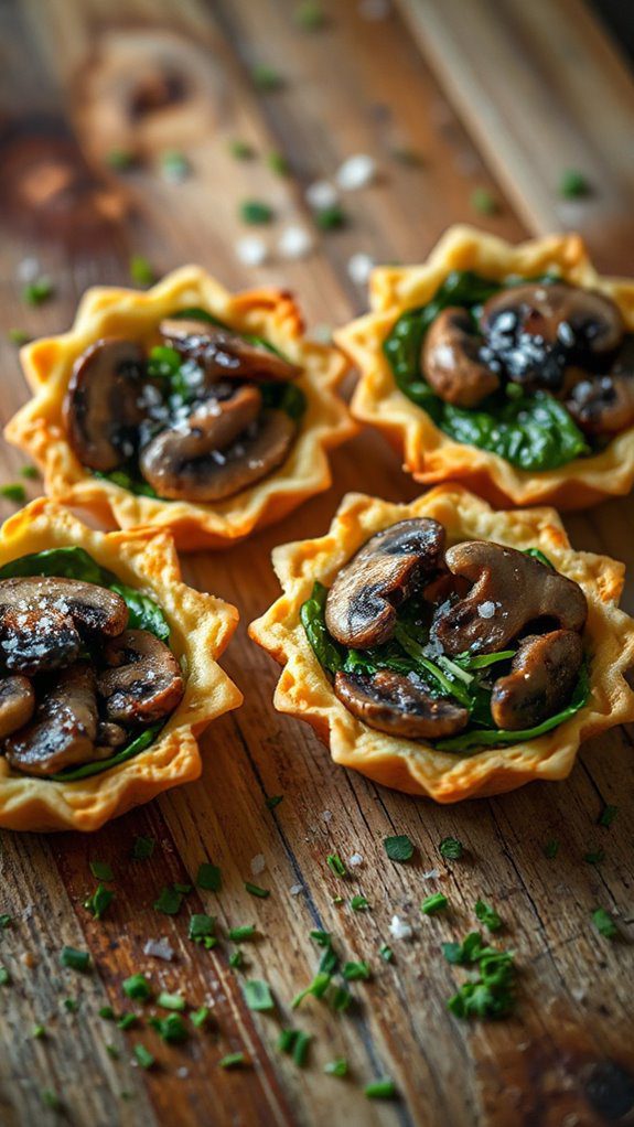 nutritious spinach mushroom tartlets nutritious spinach mushroom tartlets