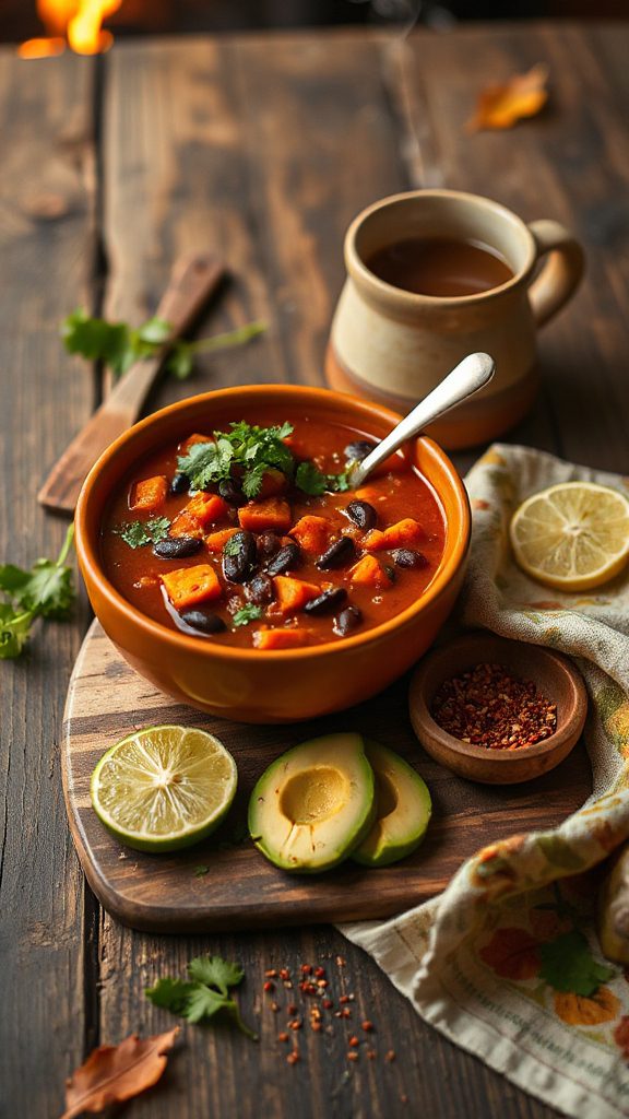 nutritious vegan sweet potato chili