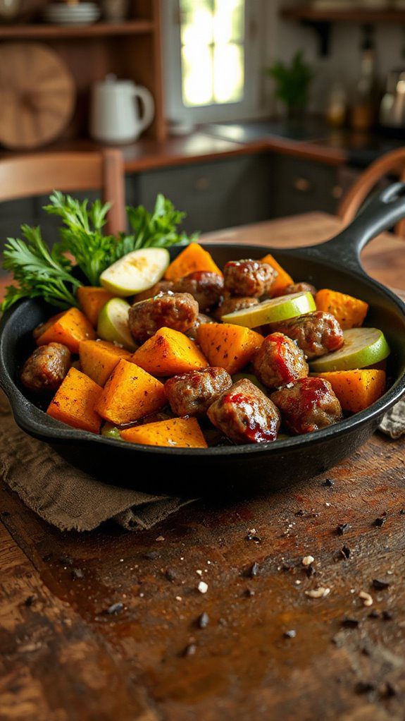 nutritious vegetarian skillet dish