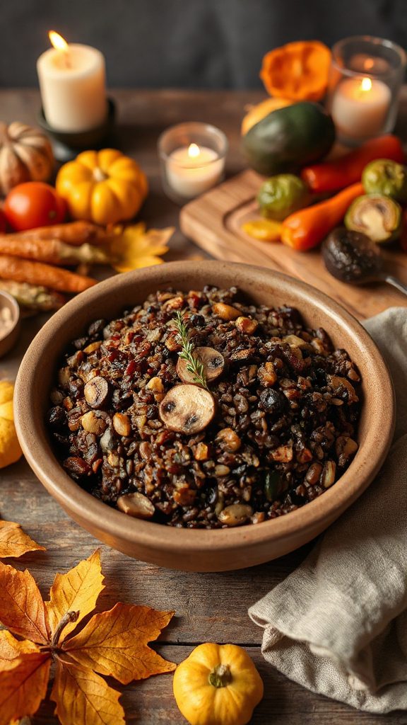 nutritious wild rice pilaf
