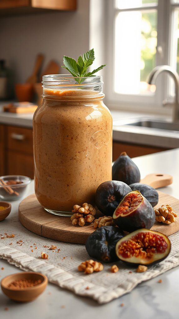 nutty date fig smoothie