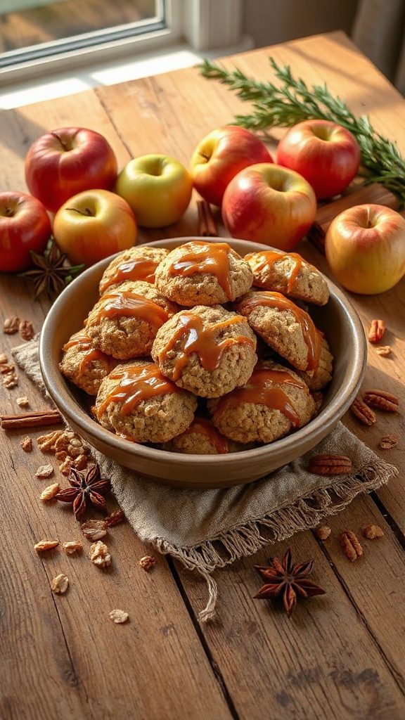 oatmeal caramel apple cookies