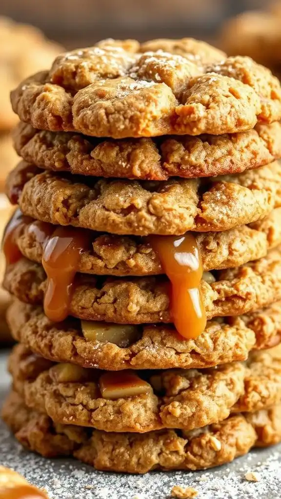oatmeal caramel apple cookies