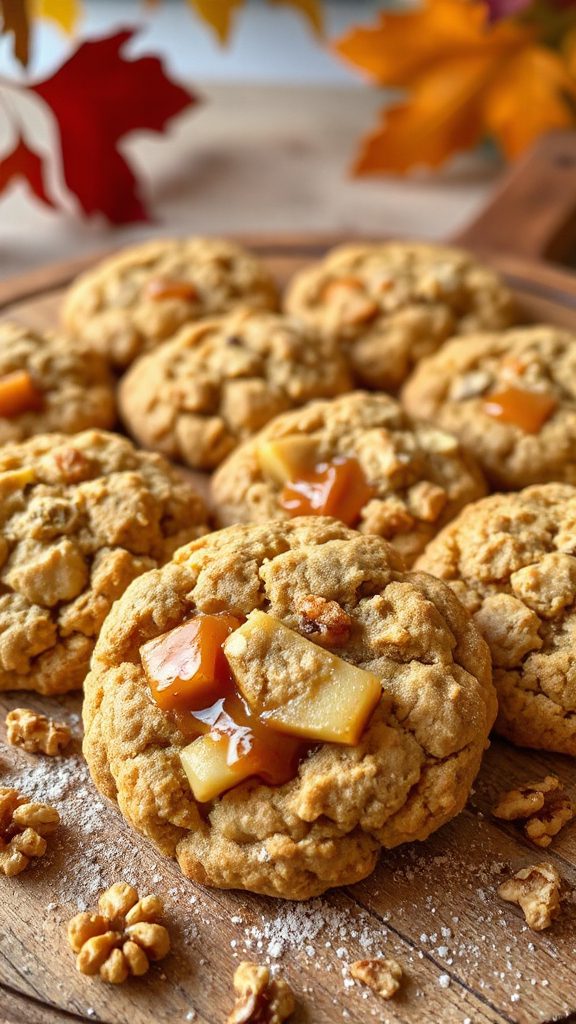 oatmeal caramel apple cookies