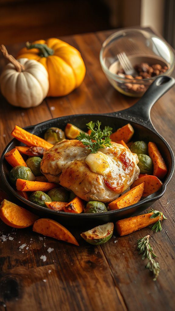 one pan chicken and veggies