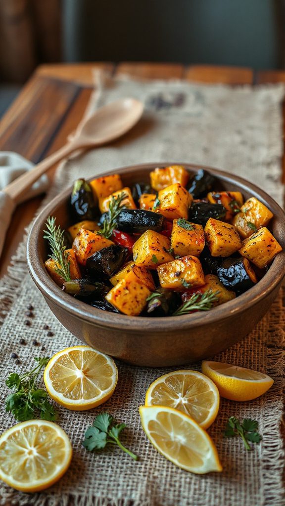 oregano lemon roasted vegetables