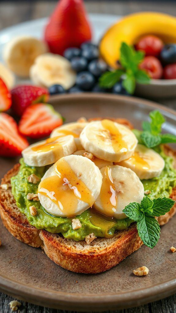 peanut butter banana toast