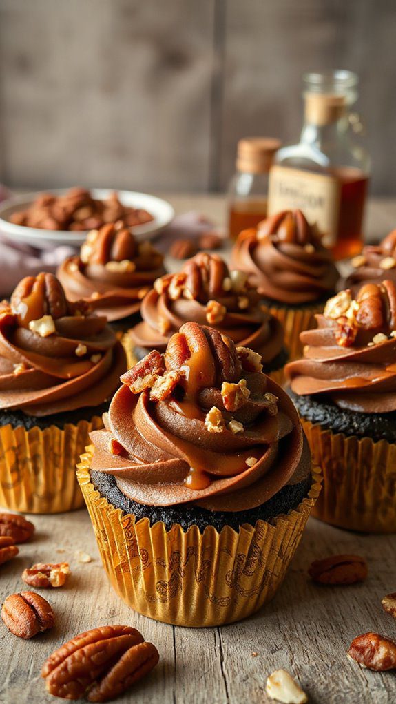 pecan toppers for cupcakes