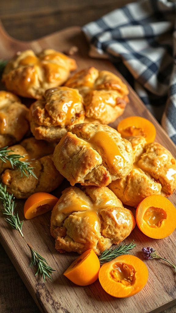 persimmon glazed scones recipe