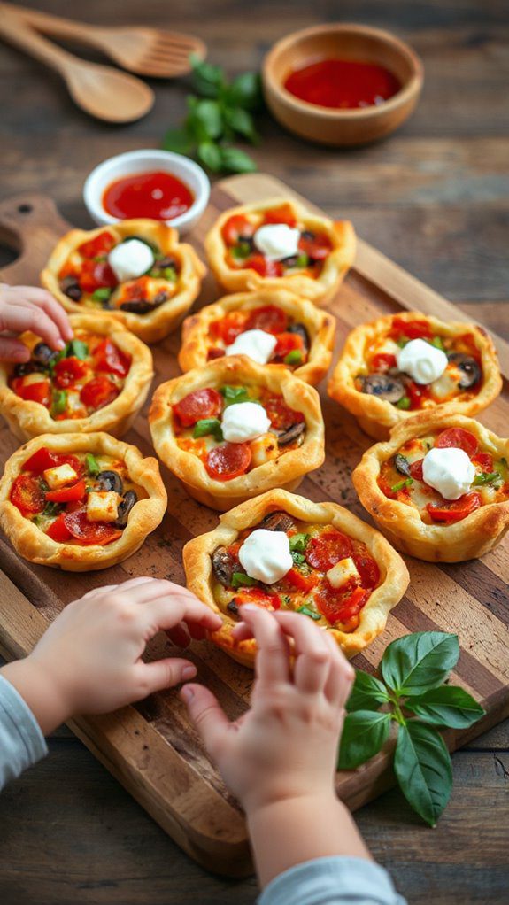 pizza inspired mini quiches