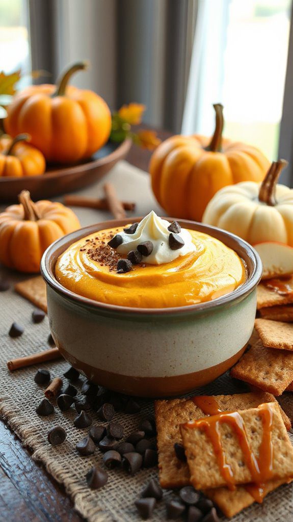 pumpkin cheesecake chocolate dip