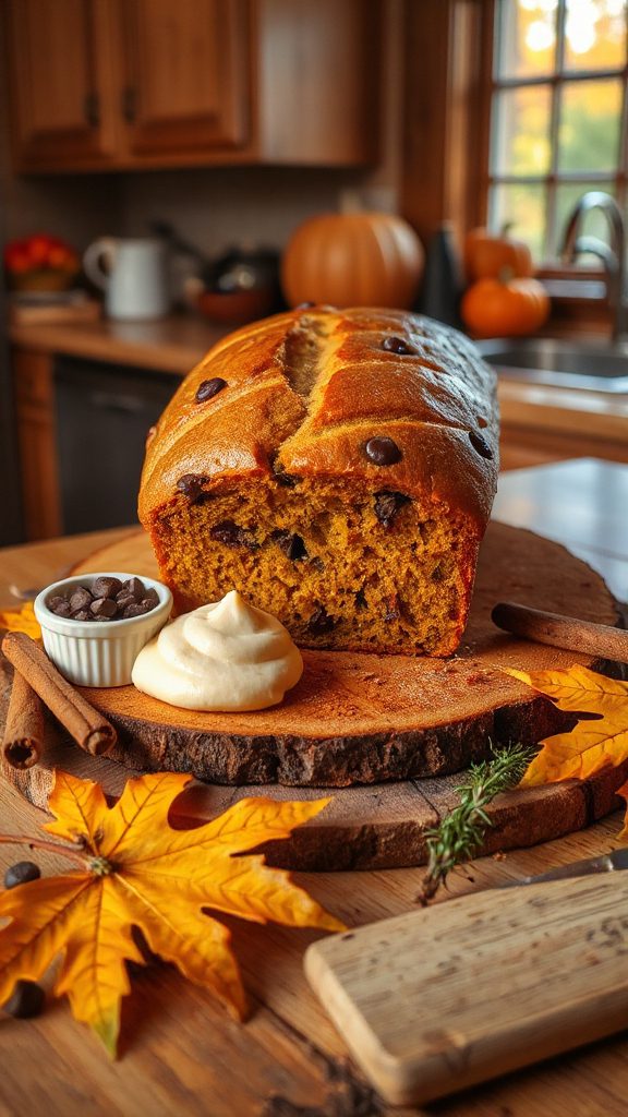 pumpkin chocolate chip bread