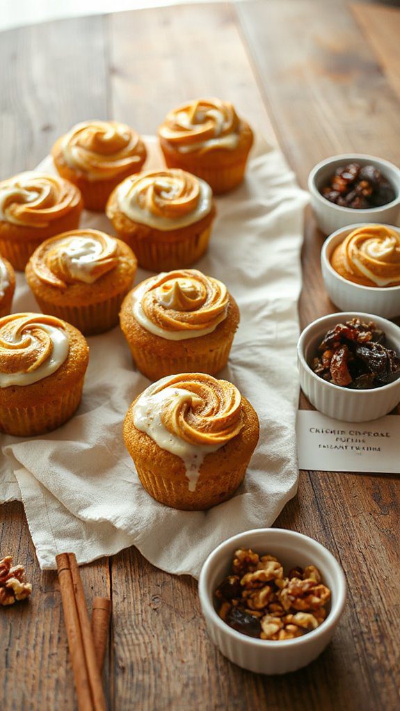 pumpkin coffee cake muffins
