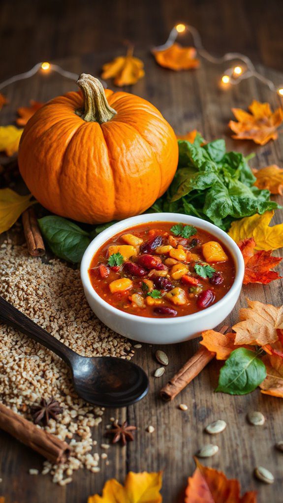 pumpkin quinoa chili recipe