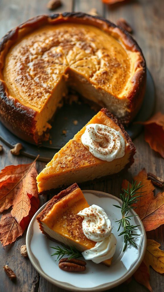 pumpkin spice cheesecake delight