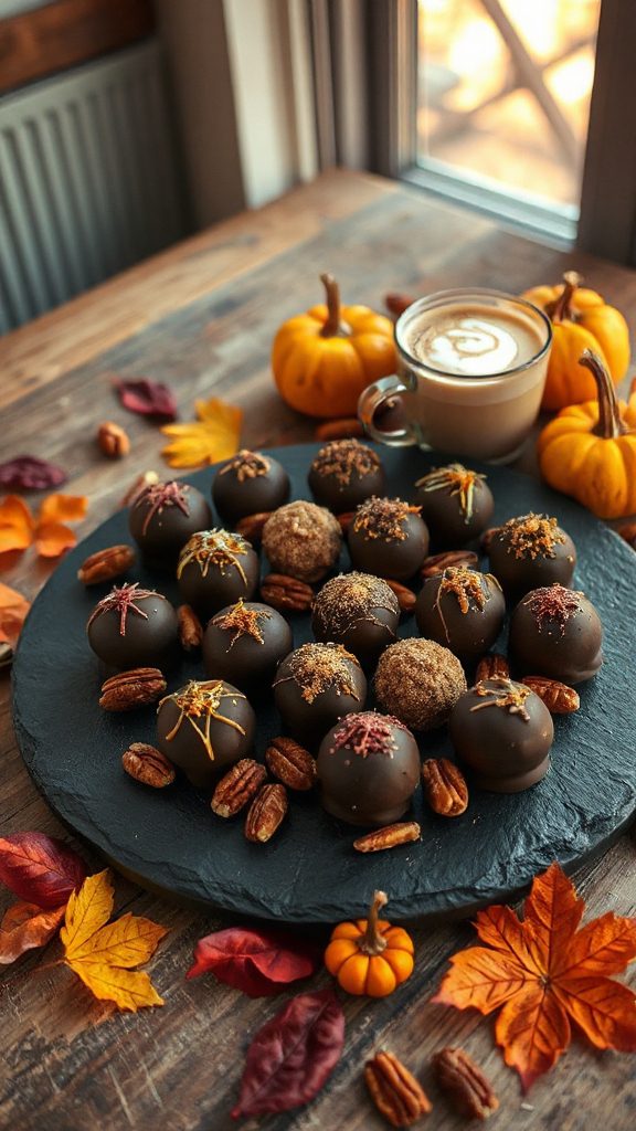 pumpkin spice chocolate truffles pumpkin spice chocolate truffles