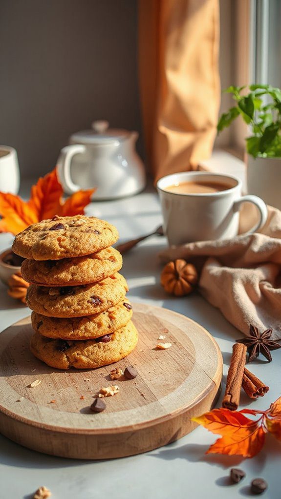 pumpkin spice healthy cookies
