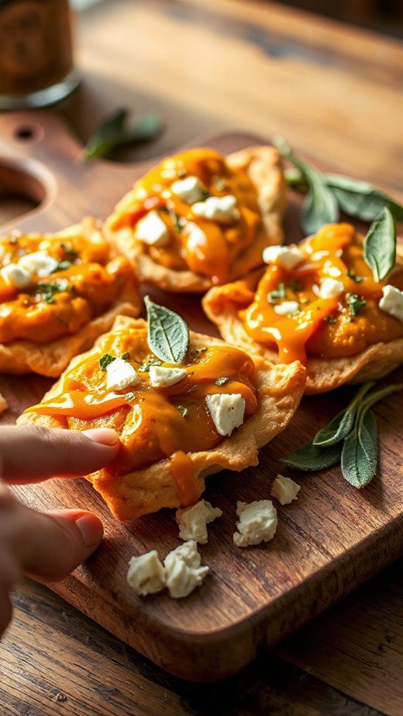 pumpkin tart with honey