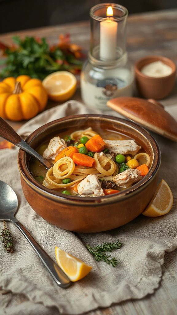quick and comforting chicken soup