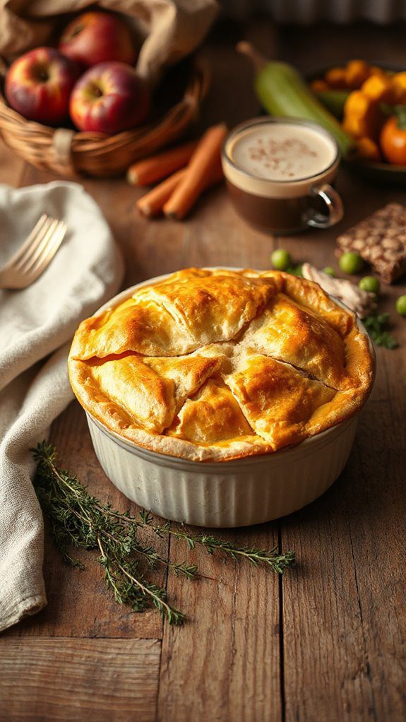 quick and comforting pot pie