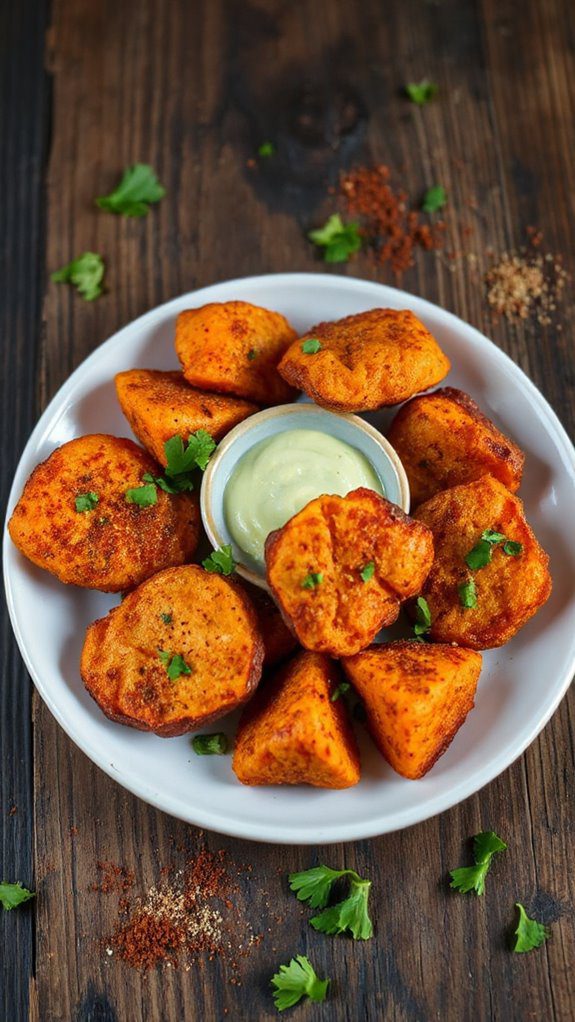 quick cajun sweet potato bites