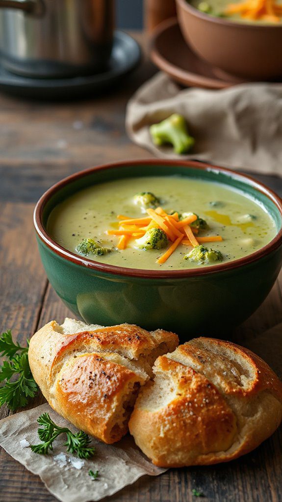 quick creamy broccoli cheddar