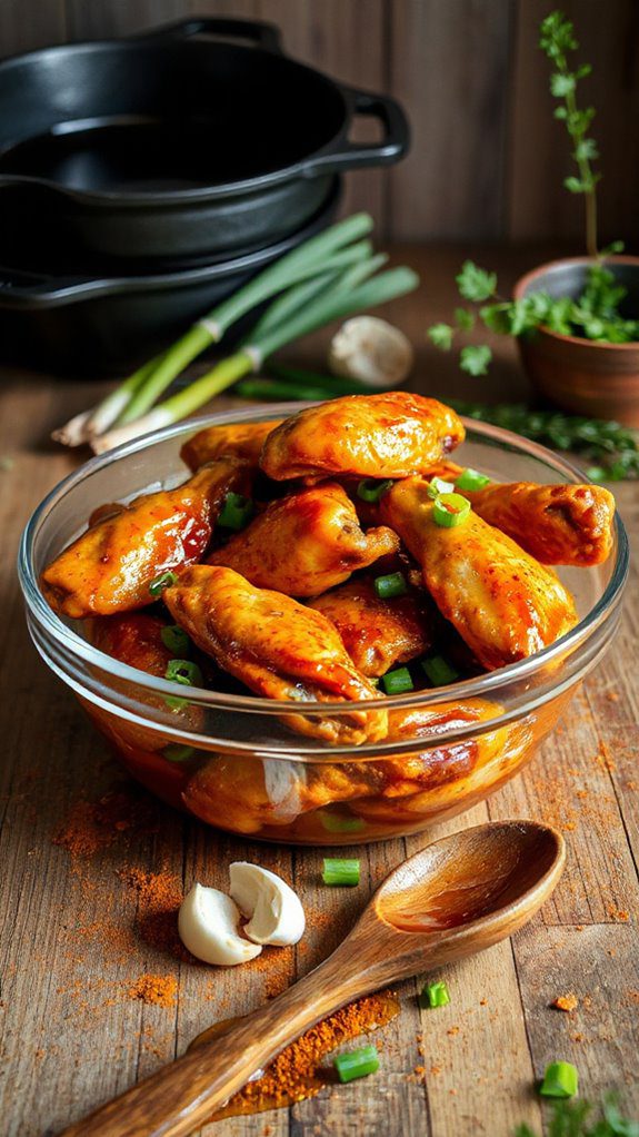 quick marination for flavor