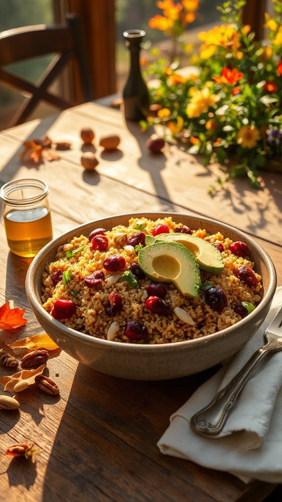 quinoa salad with cranberries