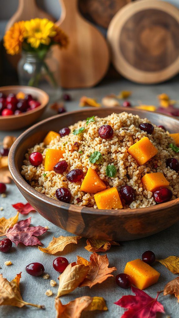 quinoa salad with roasted squash