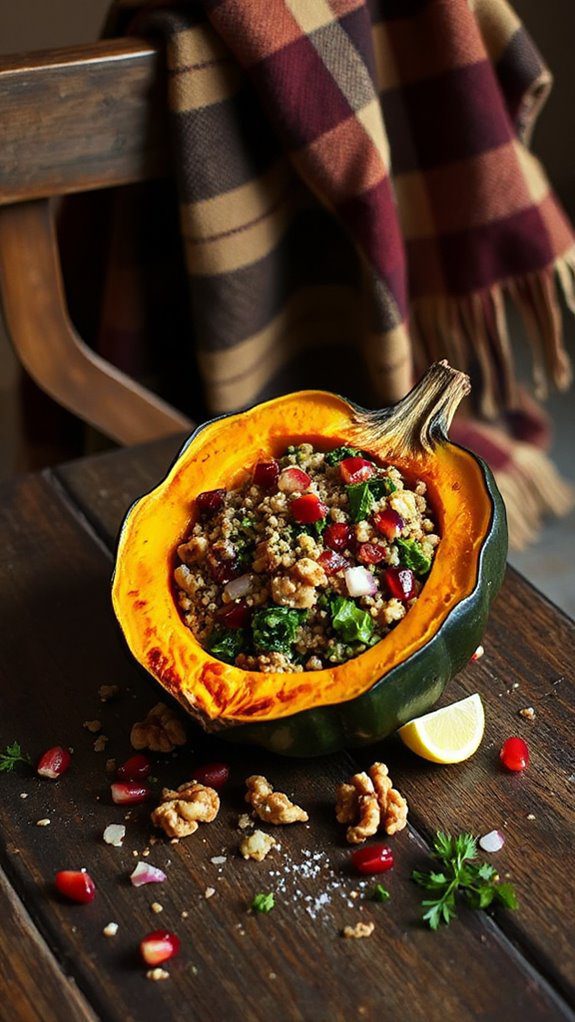 quinoa stuffed acorn squash recipe quinoa stuffed acorn squash recipe