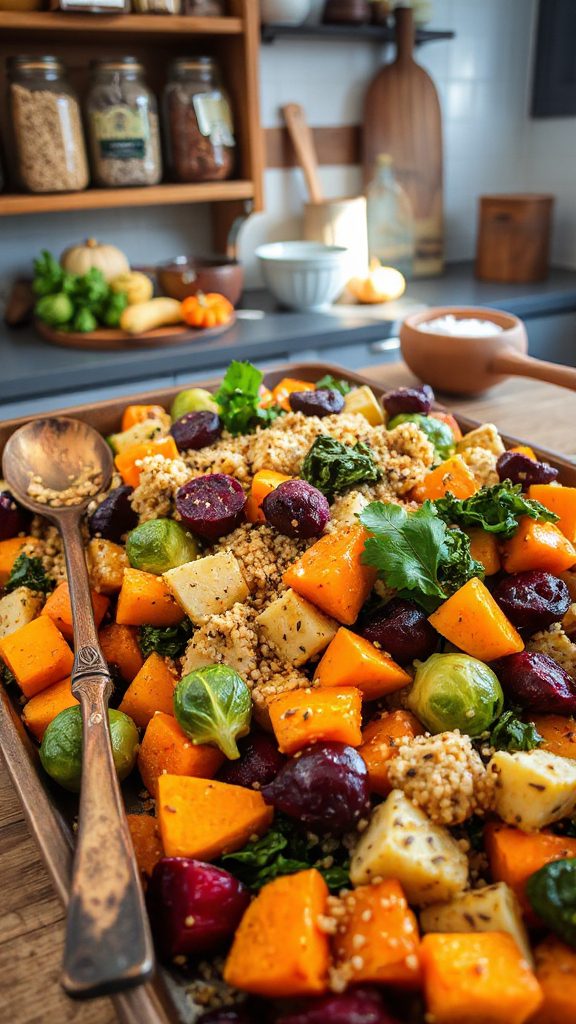 quinoa with roasted vegetables quinoa with roasted vegetables