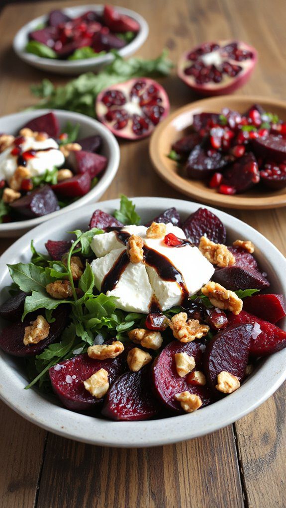 roasted beet goat cheese salad