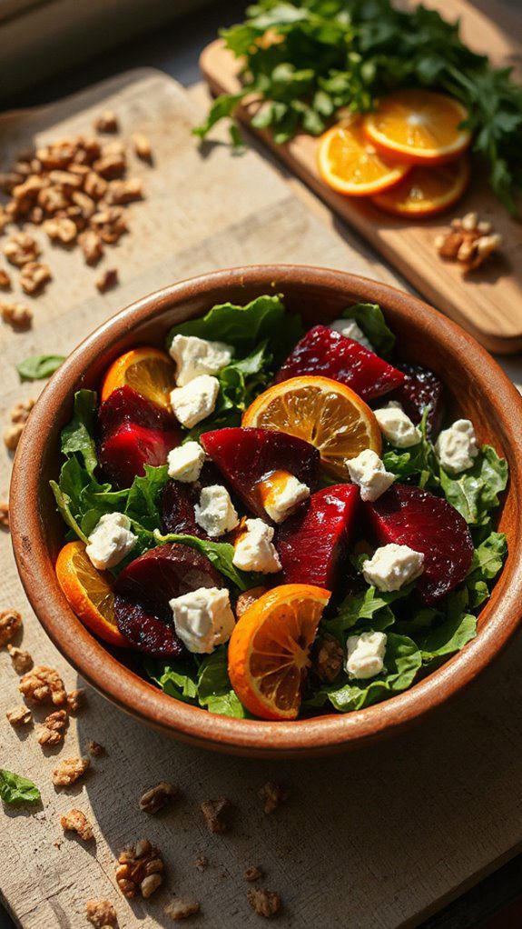 roasted beet salad bowl