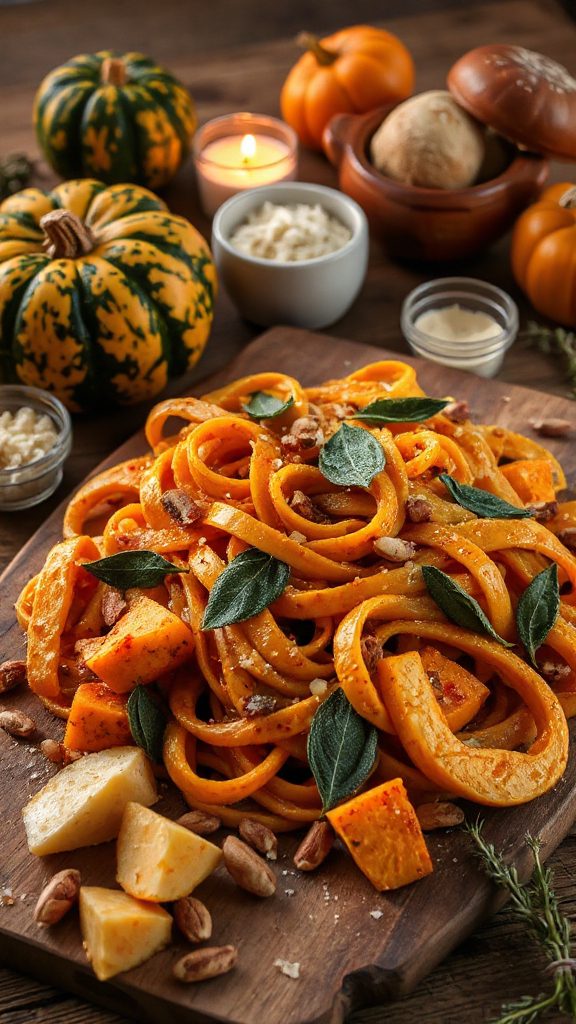 roasted butternut squash pasta