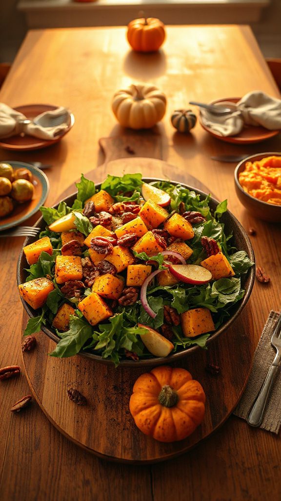 roasted butternut squash salad