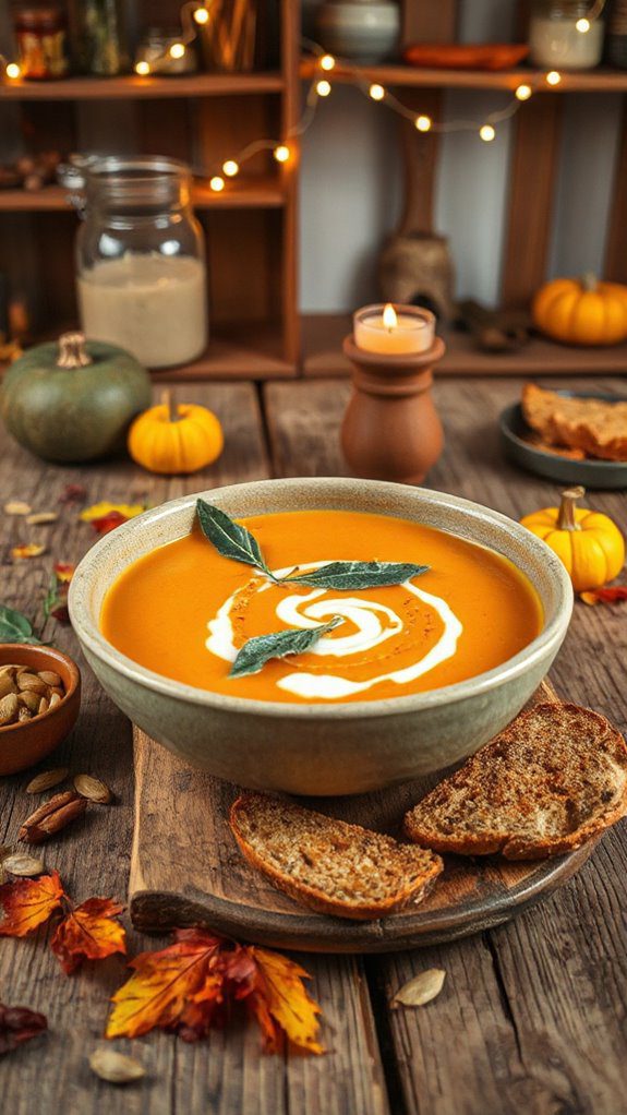 roasted pumpkin sage soup roasted pumpkin sage soup
