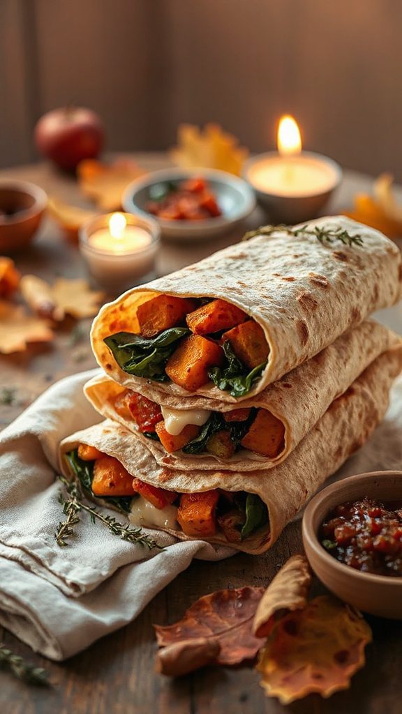 roasted vegetable cheese wrap