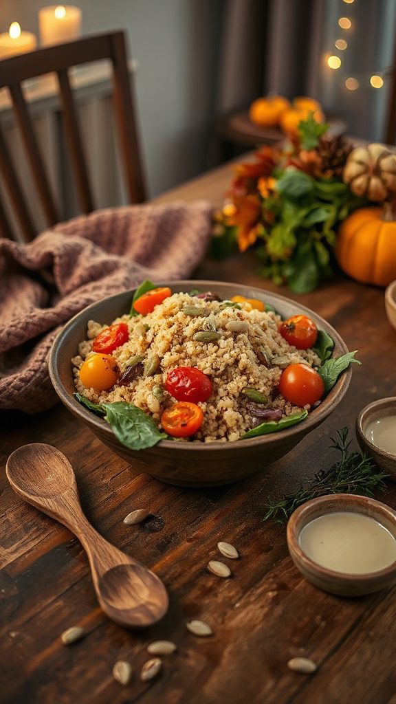 roasted vegetable quinoa salad