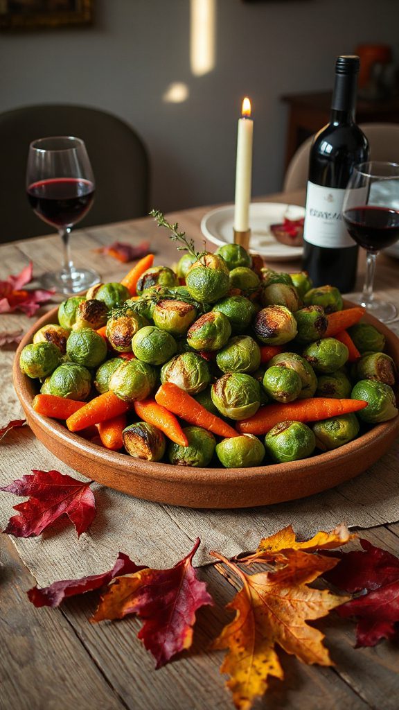 roasted veggies with balsamic