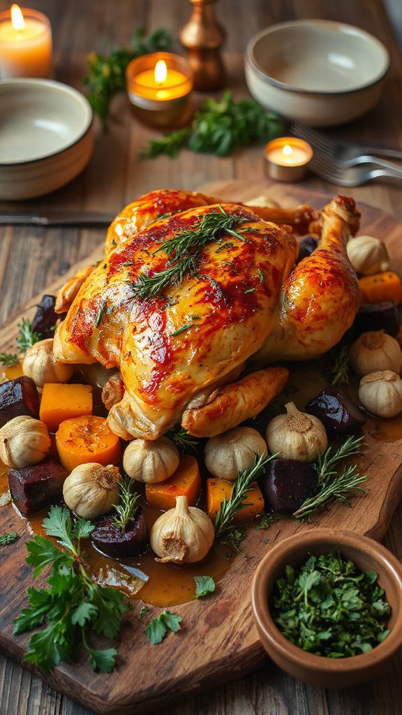 rosemary garlic roasted chicken