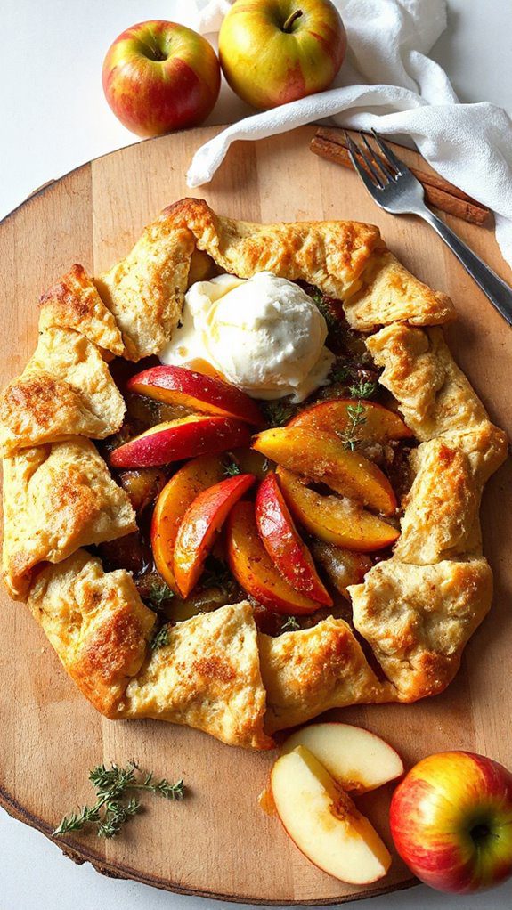 rustic apple galette pairings