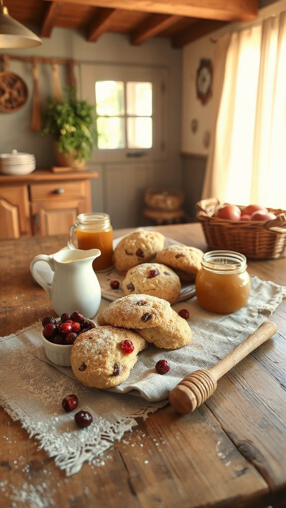 rustic cranberry scones recipe