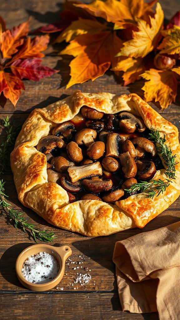 rustic mushroom chestnut galette rustic mushroom chestnut galette