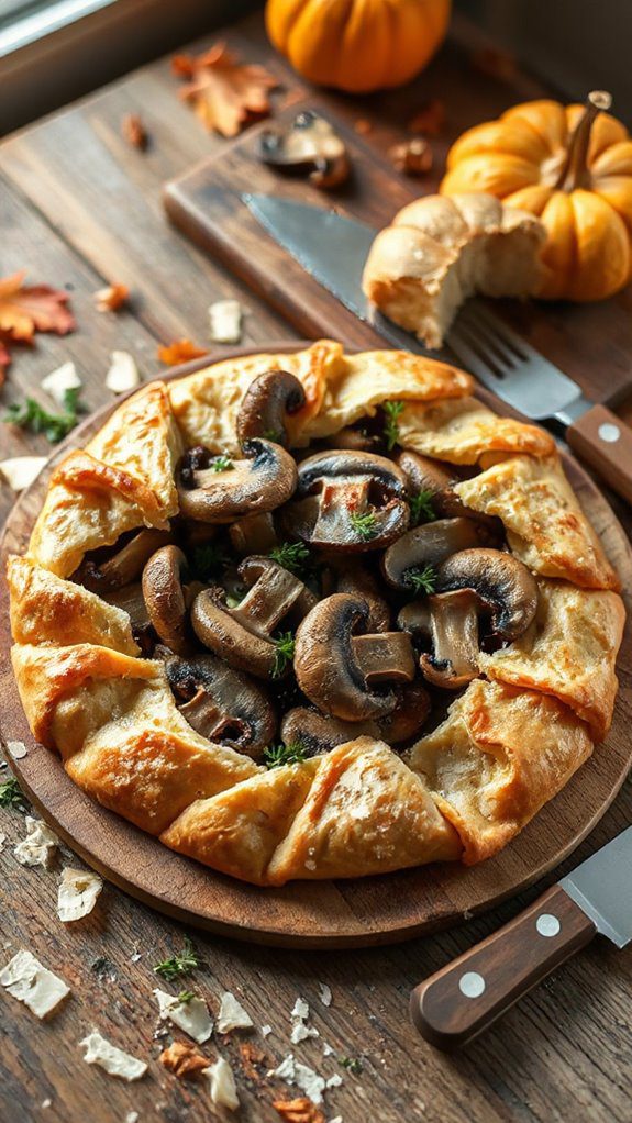 rustic mushroom tart recipe rustic mushroom tart recipe