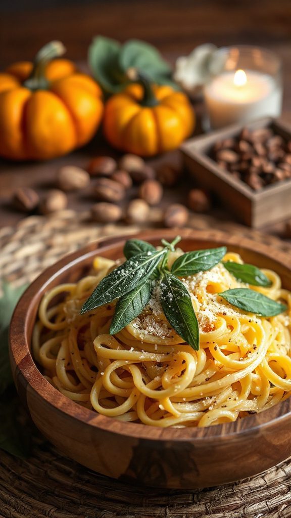 sage infused brown butter pasta