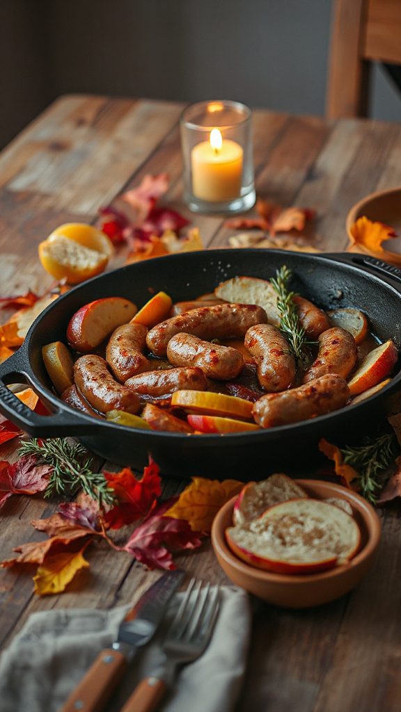 sausage and apple skillet